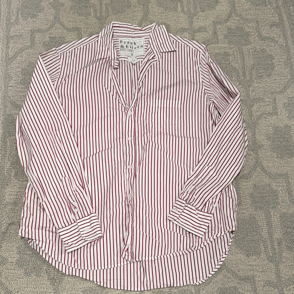 EUC Frank & Eileen button down - red stripe